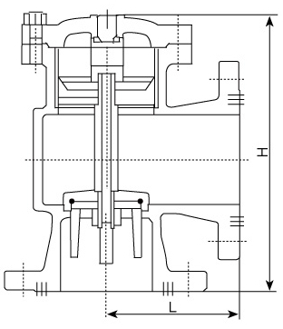 H142X液壓水位控制閥結(jié)構(gòu)圖